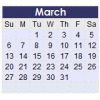 March 2010 Calendar