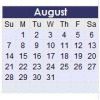 August 2011 Calendar