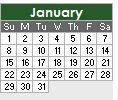 January 2012 Calendar