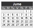 June 2012 Calendar