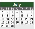 July 2012 Calendar