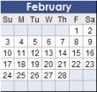 February 2013 Calendar