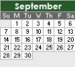 September 2014 Calendar
