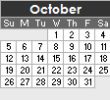 October 2014 Calendar