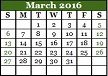 March 2016 Calendar