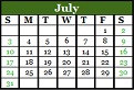July 2022 Calendar