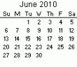 June 2070 Calendar