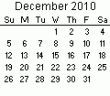 December 2010 Calendar