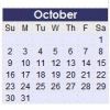 October 2011 Calendar