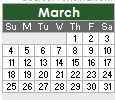 March 2012 Calendar