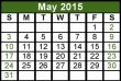 May 2015 Calendar