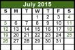July 2015 Calendar