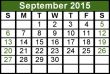 September 2015 Calendar