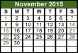 November 2015 Calendar