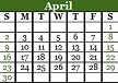 April 2017 Calendar