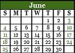 June 2017 Calendar