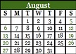 August 2017 Calendar
