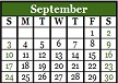 September 2017 Calendar
