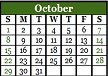 October 2017 Calendar