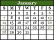 January 2018 Calendar