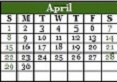 April 2018 Calendar