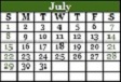 July 2018 Calendar