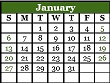 January 2019 Calendar