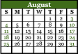 August 2019 Calendar