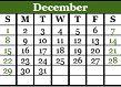 December 2019 Calendar