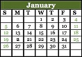 January 2020 Calendar