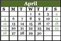 April 2020 Calendar