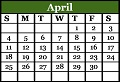 April 2021 Calendar