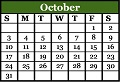 October 2021 Calendar