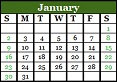 January 2022 Calendar