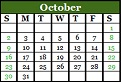 October 2022 Calendar