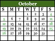 October 2025 Calendar