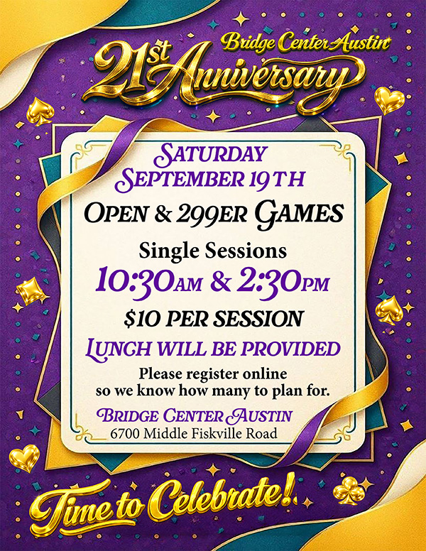 BCA Anniversary